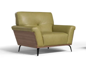 NOA - Leather armchair with armrests by Max Divani - view 2